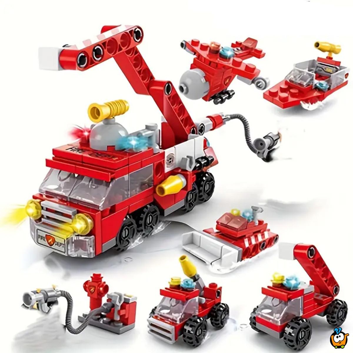 Vatrogasna avantura - 6u1 set sklopivih vozila