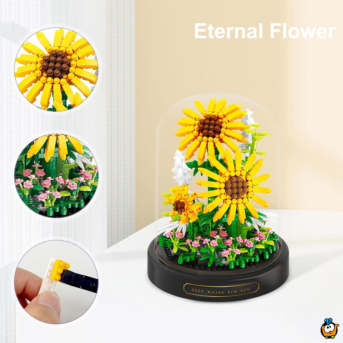 Flower Cube - Buket cveća od kockica sa poklopcem