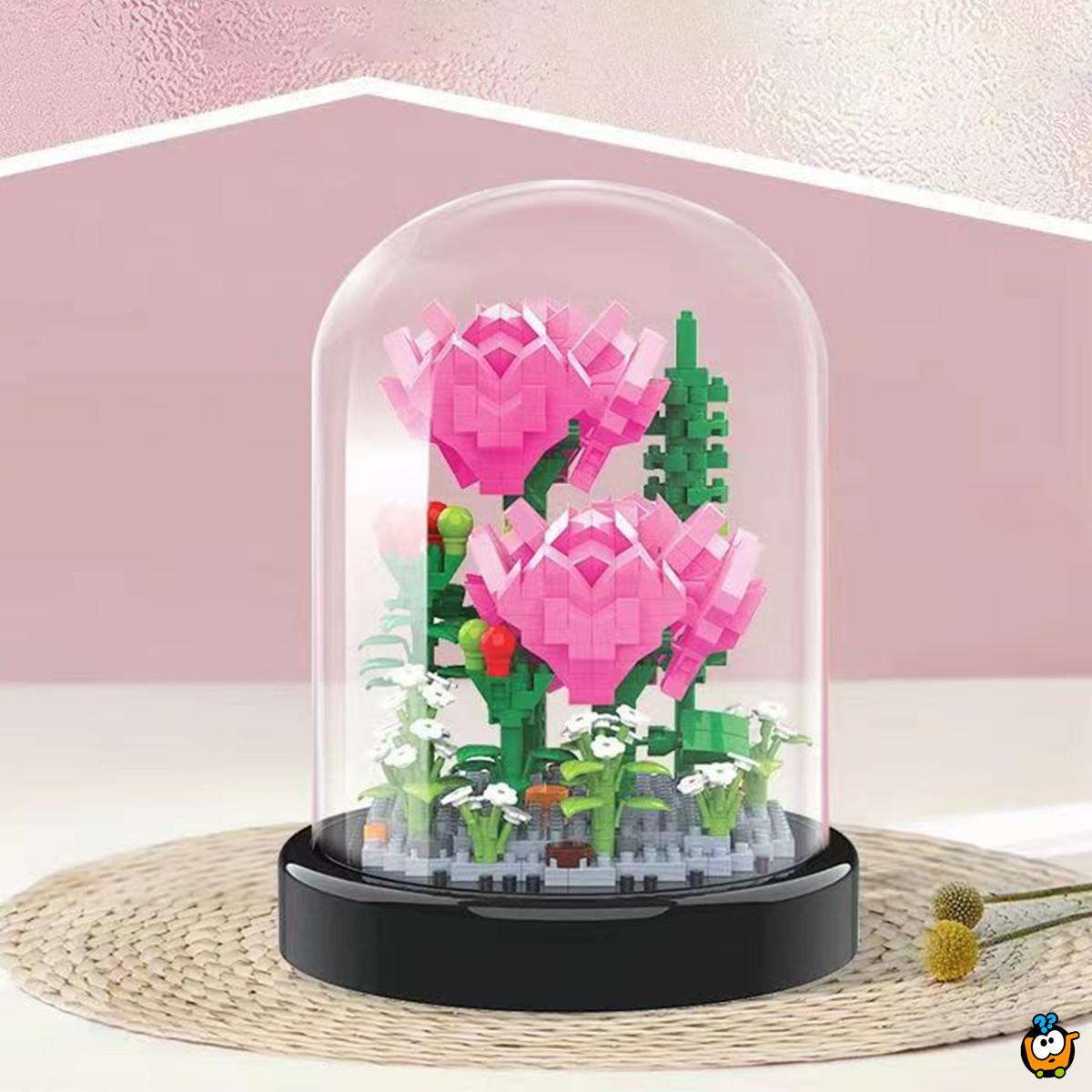 Flower Cube - Buket cveća od kockica sa poklopcem