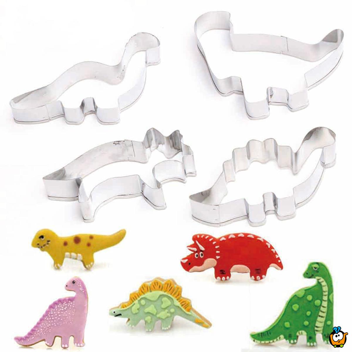 Dino mould - Set od 4 kalupa za testo u obliku dinosaurusa