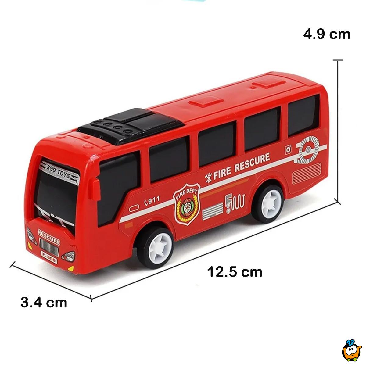 Bus Toy - Igračka mini autobus sa mehanizmom povlačenja