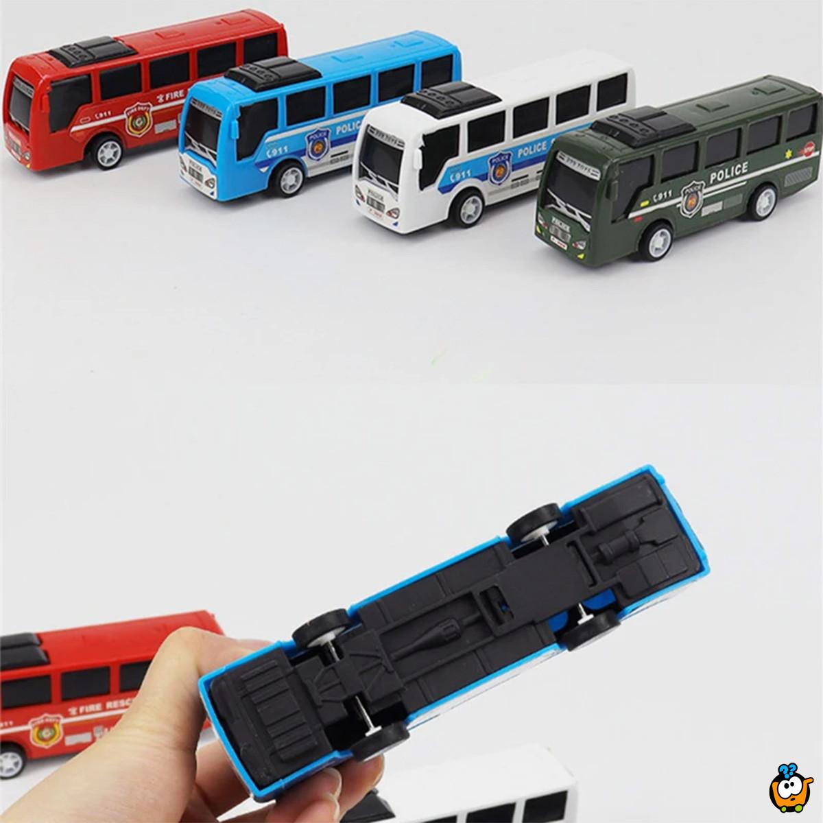 Bus Toy - Igračka mini autobus sa mehanizmom povlačenja