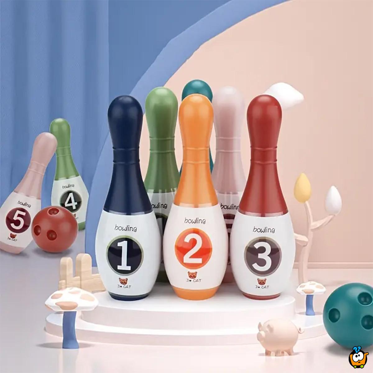 Hit the cone - Dečiji set za kuglanje - 6 čunjeva +2 kugle