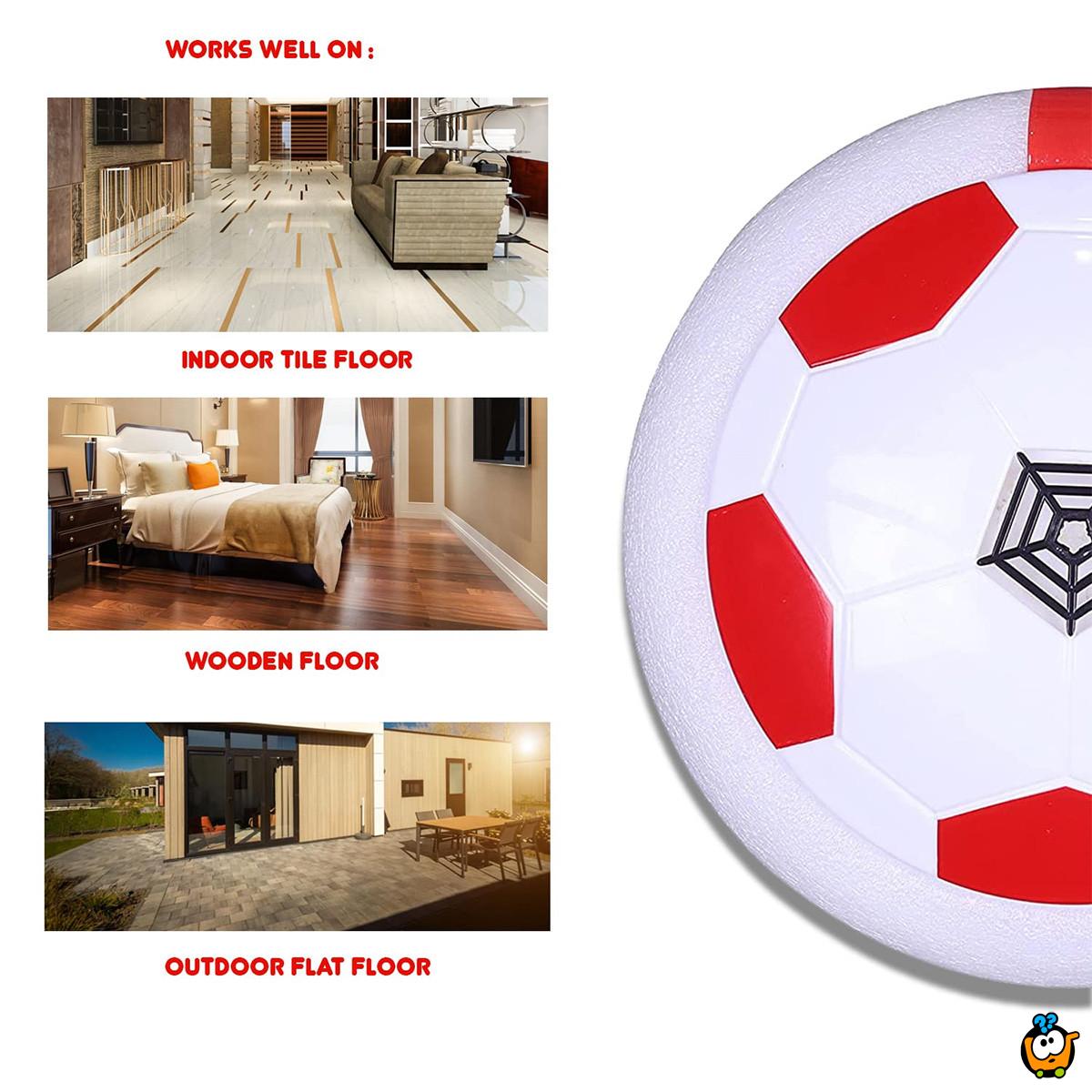 Hover Ball crveno-bela lebdeća fudbalska lopta za najbolju igru u kući
