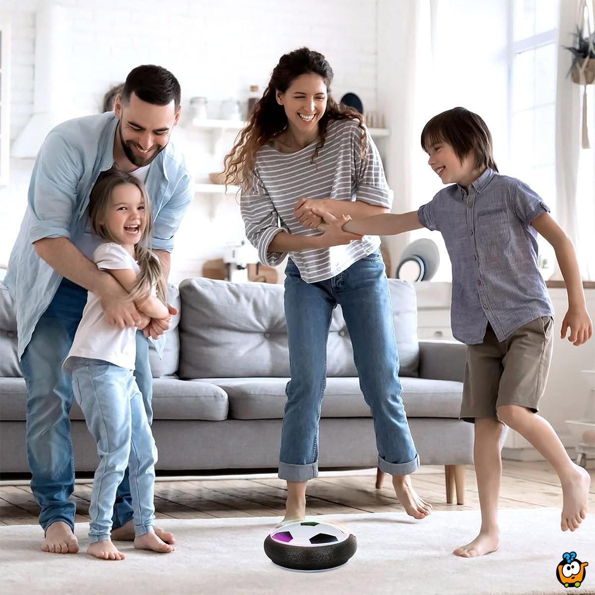 Hover Ball crno-bela lebdeća fudbalska lopta za najbolju igru u kući