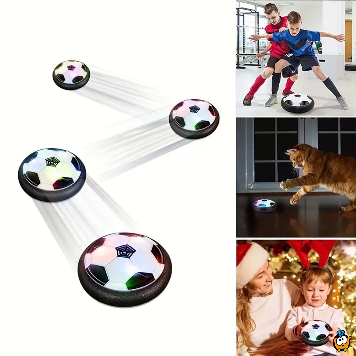 Hover Ball crno-bela lebdeća fudbalska lopta za najbolju igru u kući