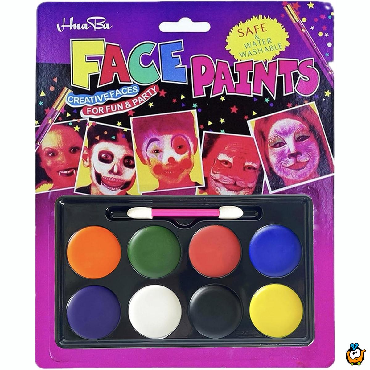 Face Paint - Boje za oslikavanje lica na rođendanima i ostalim zabavama 