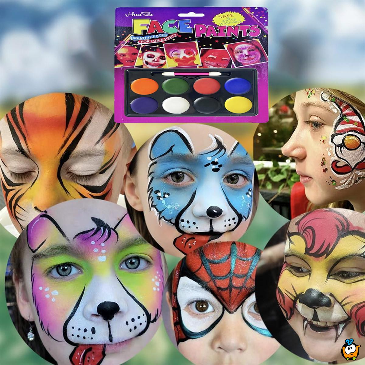 Face Paint - Boje za oslikavanje lica na rođendanima i ostalim zabavama 
