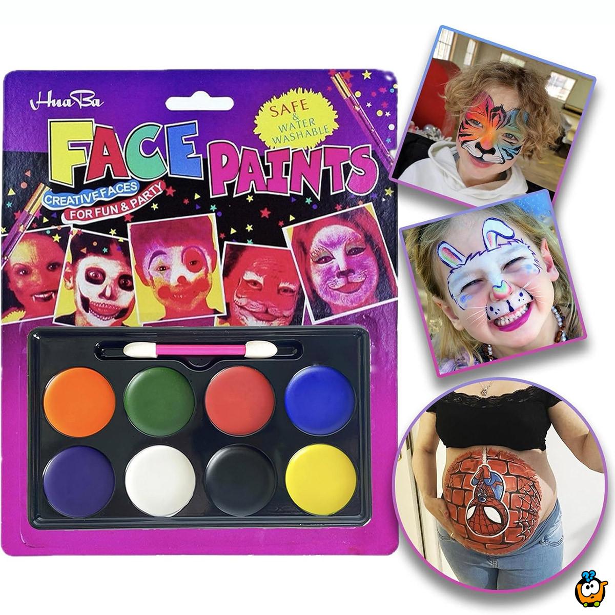 Face Paint - Boje za oslikavanje lica na rođendanima i ostalim zabavama 