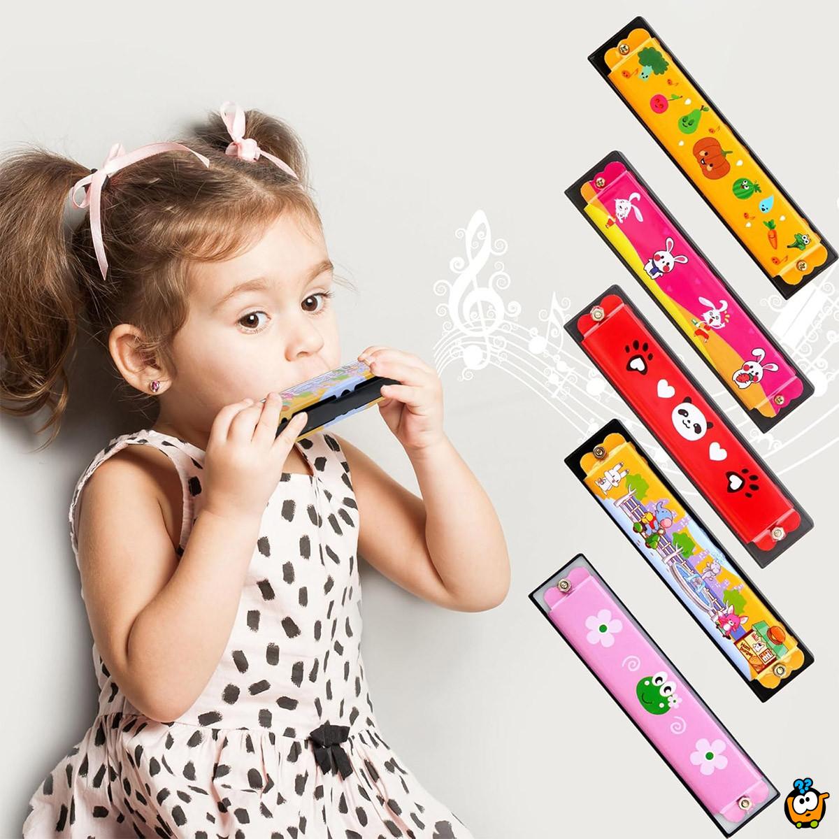 Cartoon Baby - Drvena usna harmonika za decu
