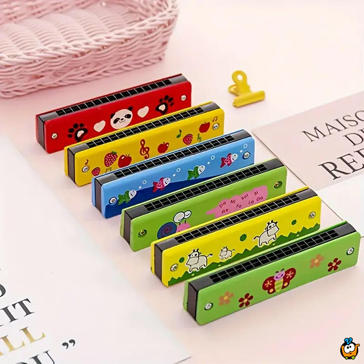 Cartoon Baby - Drvena usna harmonika za decu