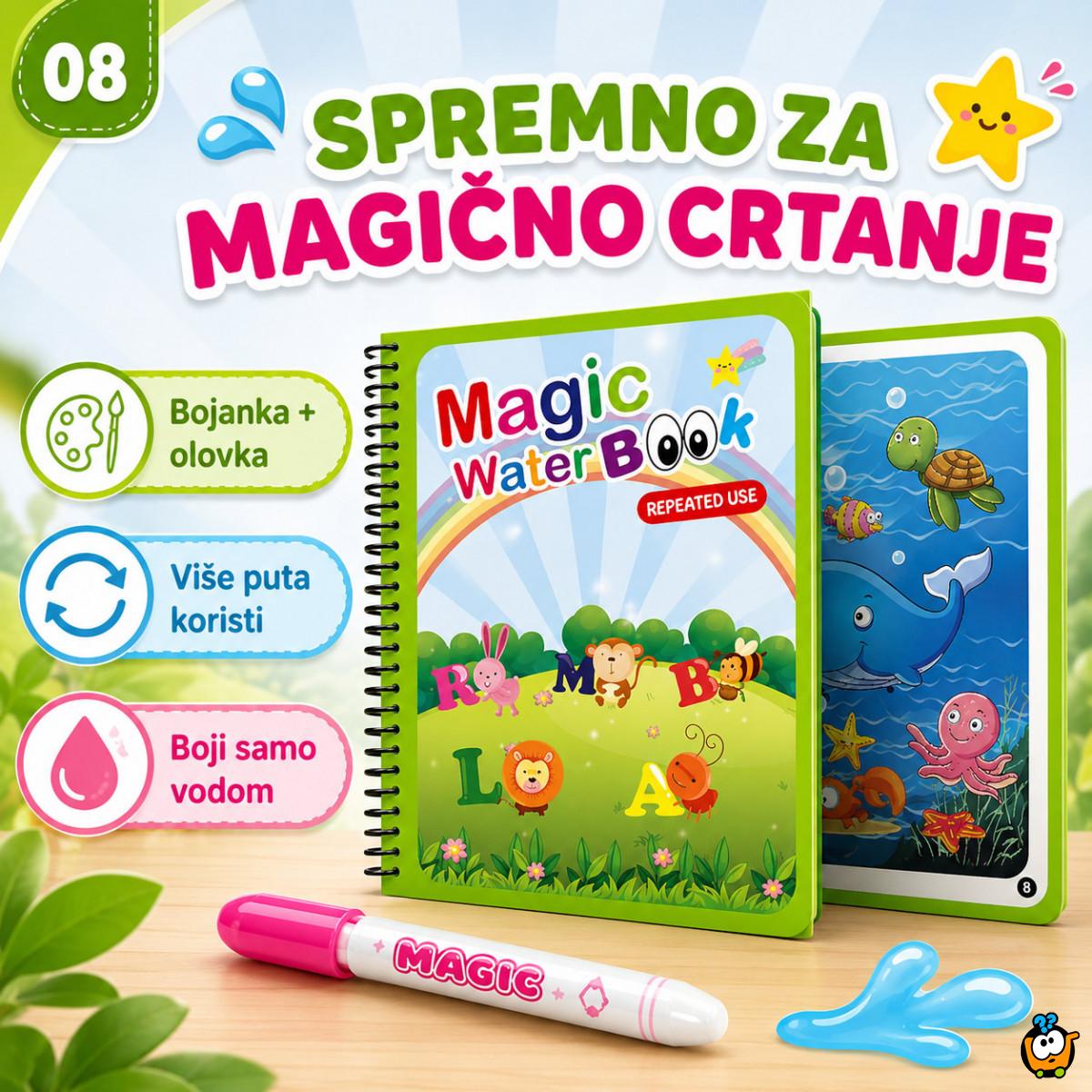 Magična vodena bojanka za decu – boji samo vodom