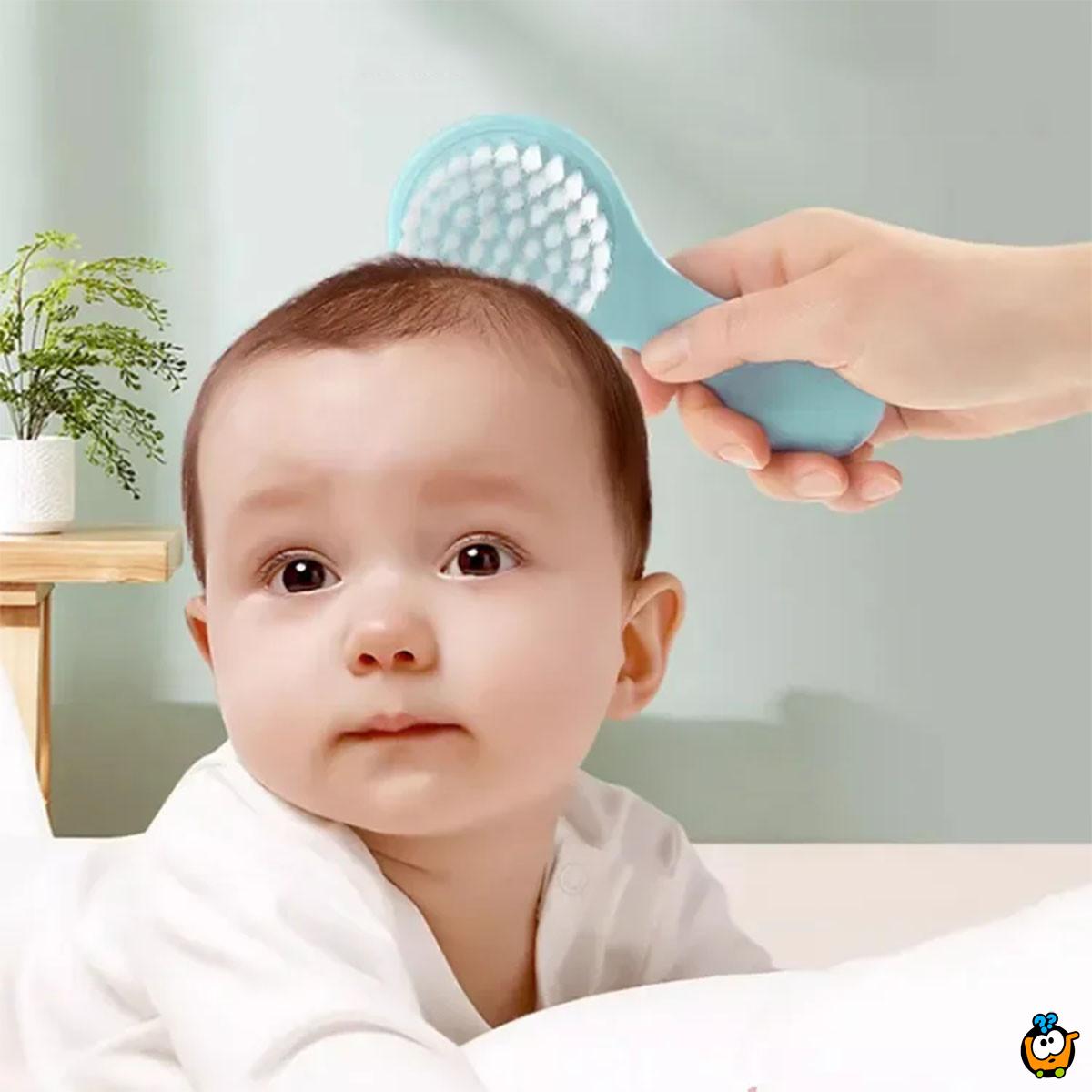 Meki bebi set češlja i četke za negu bebine kose