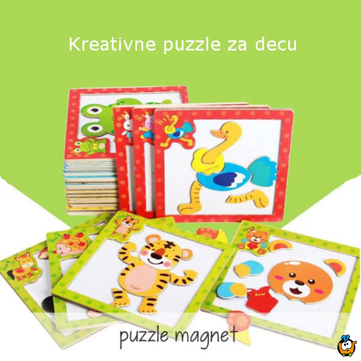  Magnetic puzzle - Kreativne magnetne puzzle za decu 