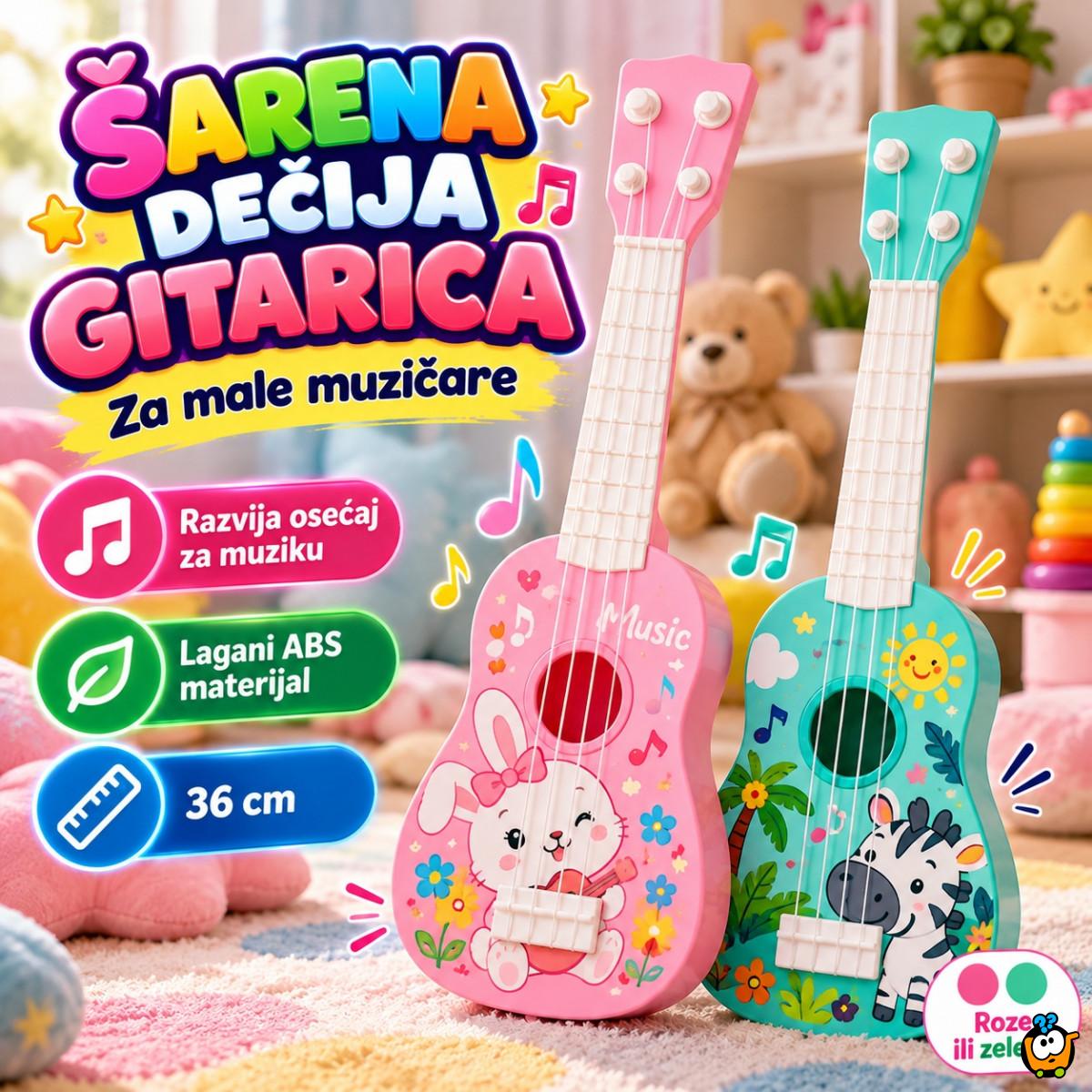 Šarena dečija gitarica za male muzičare