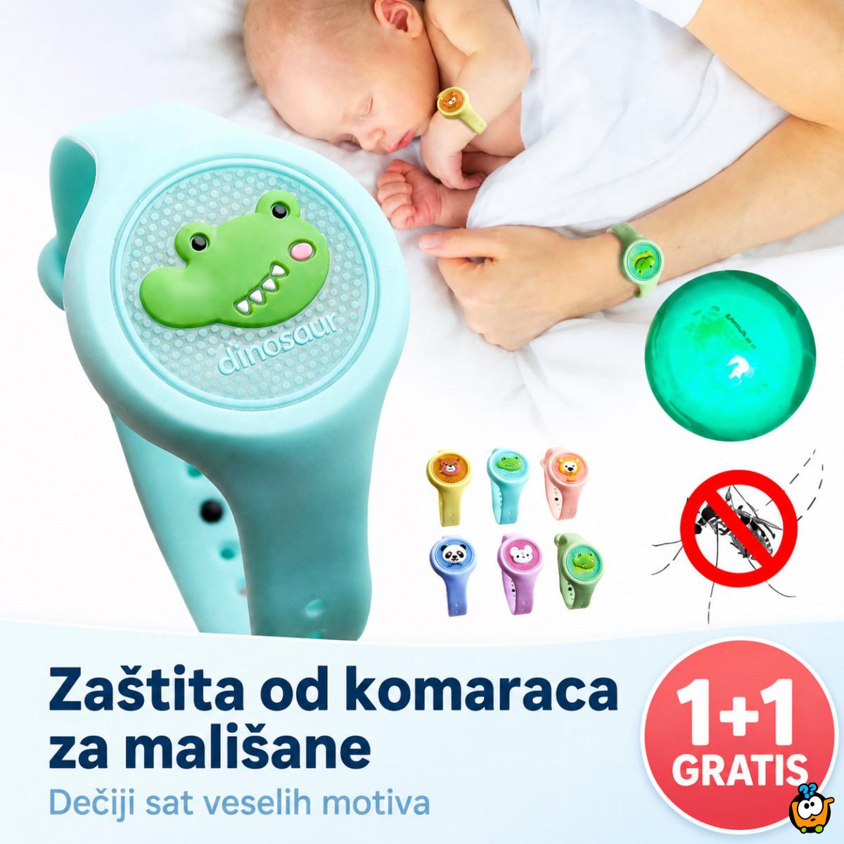 1+1 GRATIS Dečiji sat protiv komaraca veselih motiva