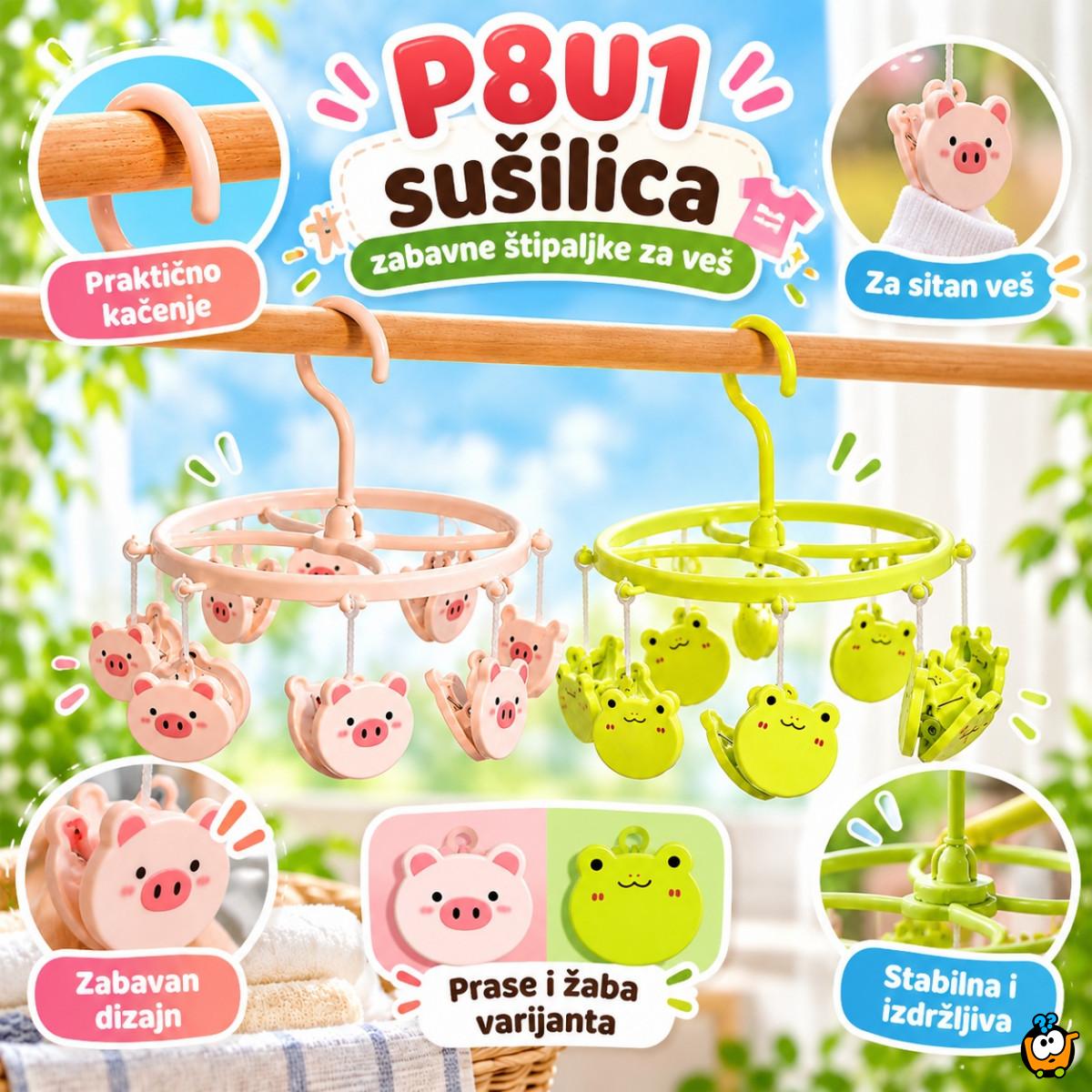 8u1 sušilica - zabavne štipaljke za veš