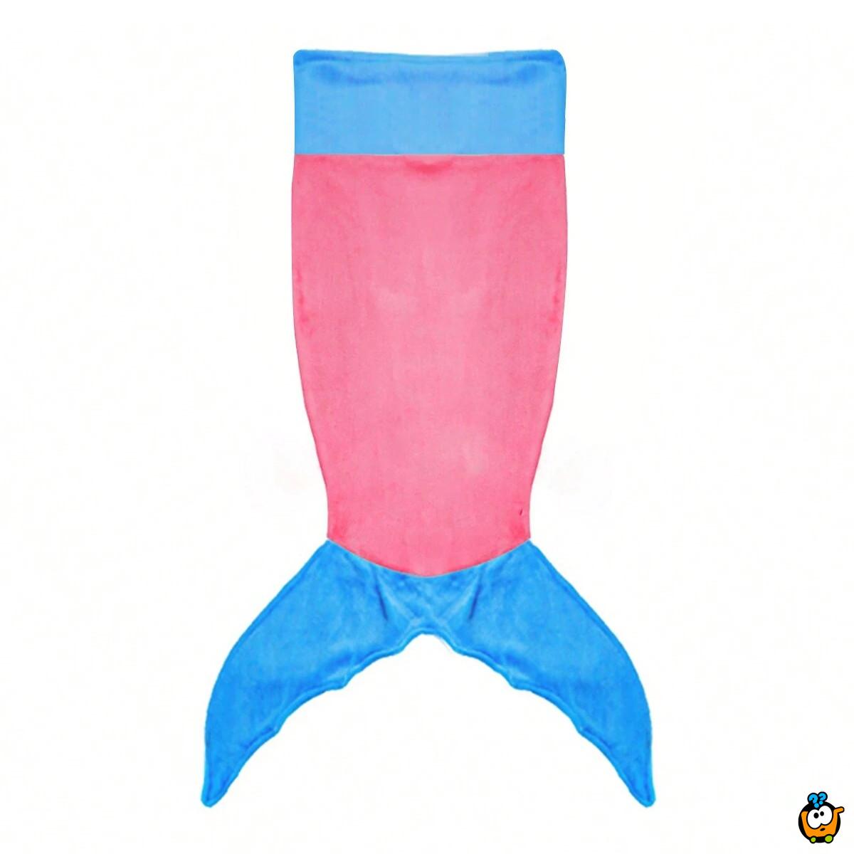 Mermaid Blanket - Plišano Sirena ćebe roze-plavo