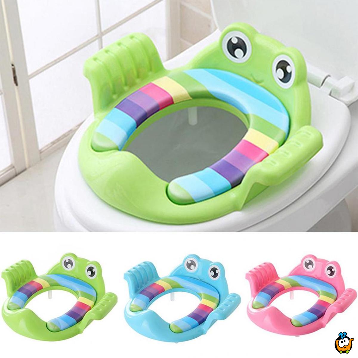 Frog Toilet  - Plavi wc adapter za decu u obliku žabice