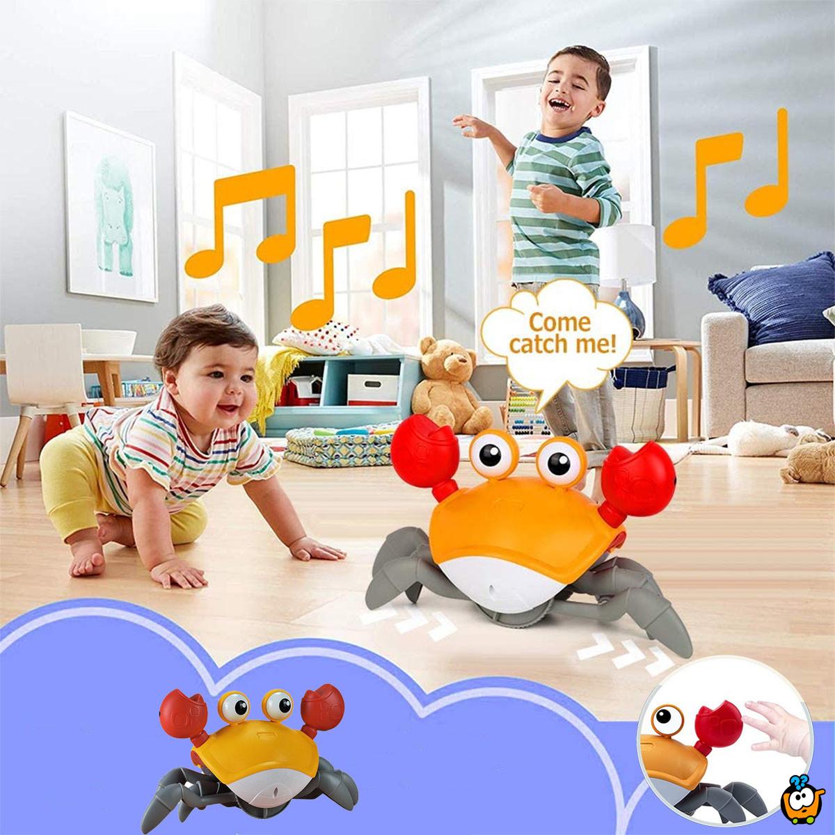 Muzička pokretna kraba sa senzorom