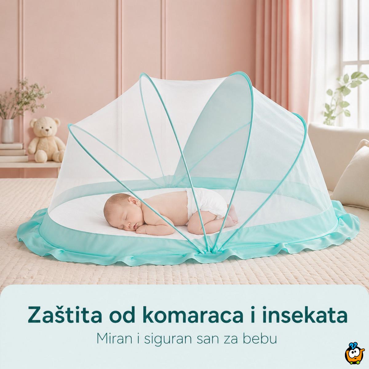 Zaštitna mrežica protiv komaraca za bebe – za kolica, krevetac i kolevku