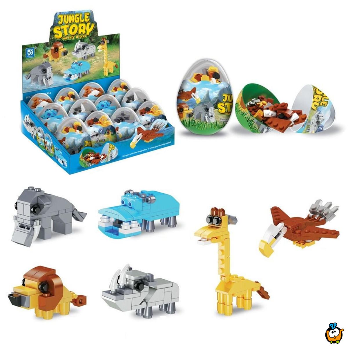 Jungle story - kockice u jajetu za sklapanje životinje iznenađenja