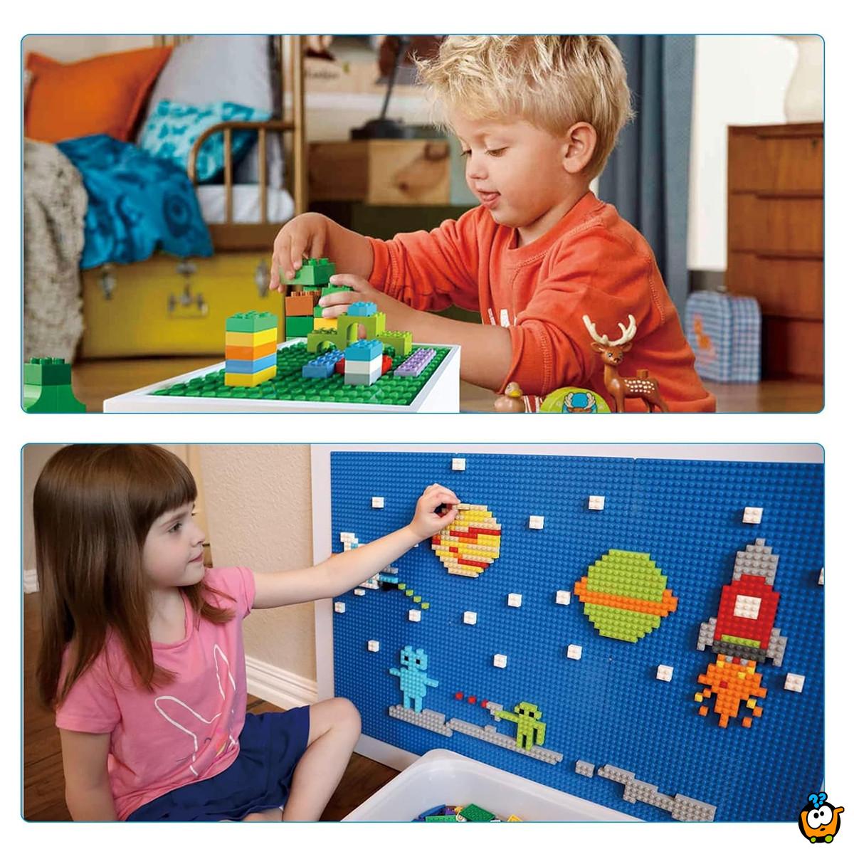 Podloga za slaganje kockica 25*25 cm - Savršena osnova za kreativnu igru