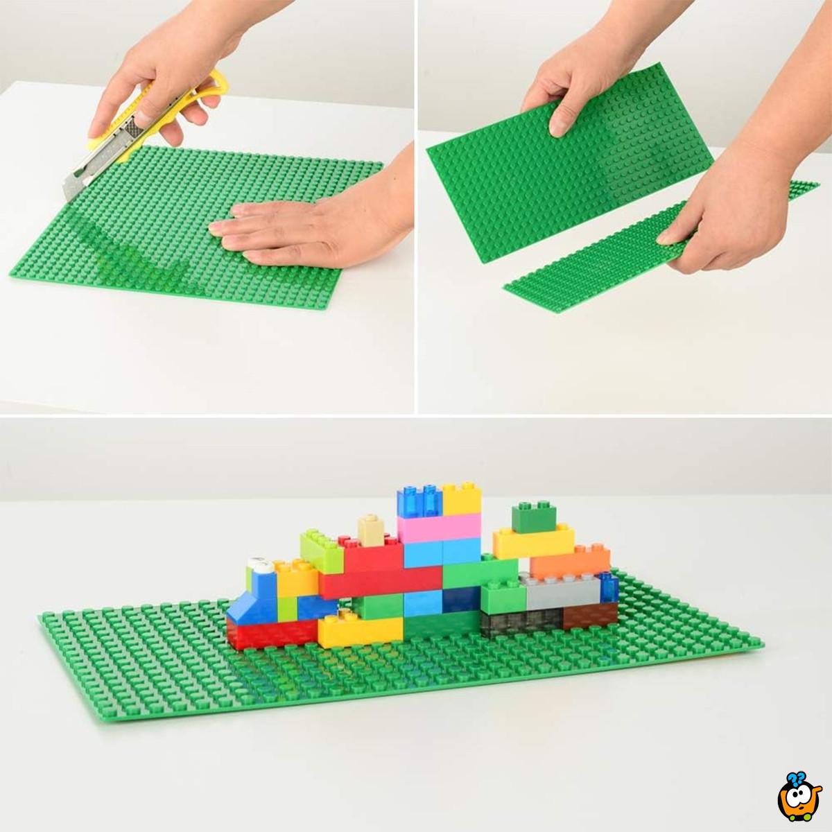 Podloga za slaganje kockica 25*25 cm - Savršena osnova za kreativnu igru