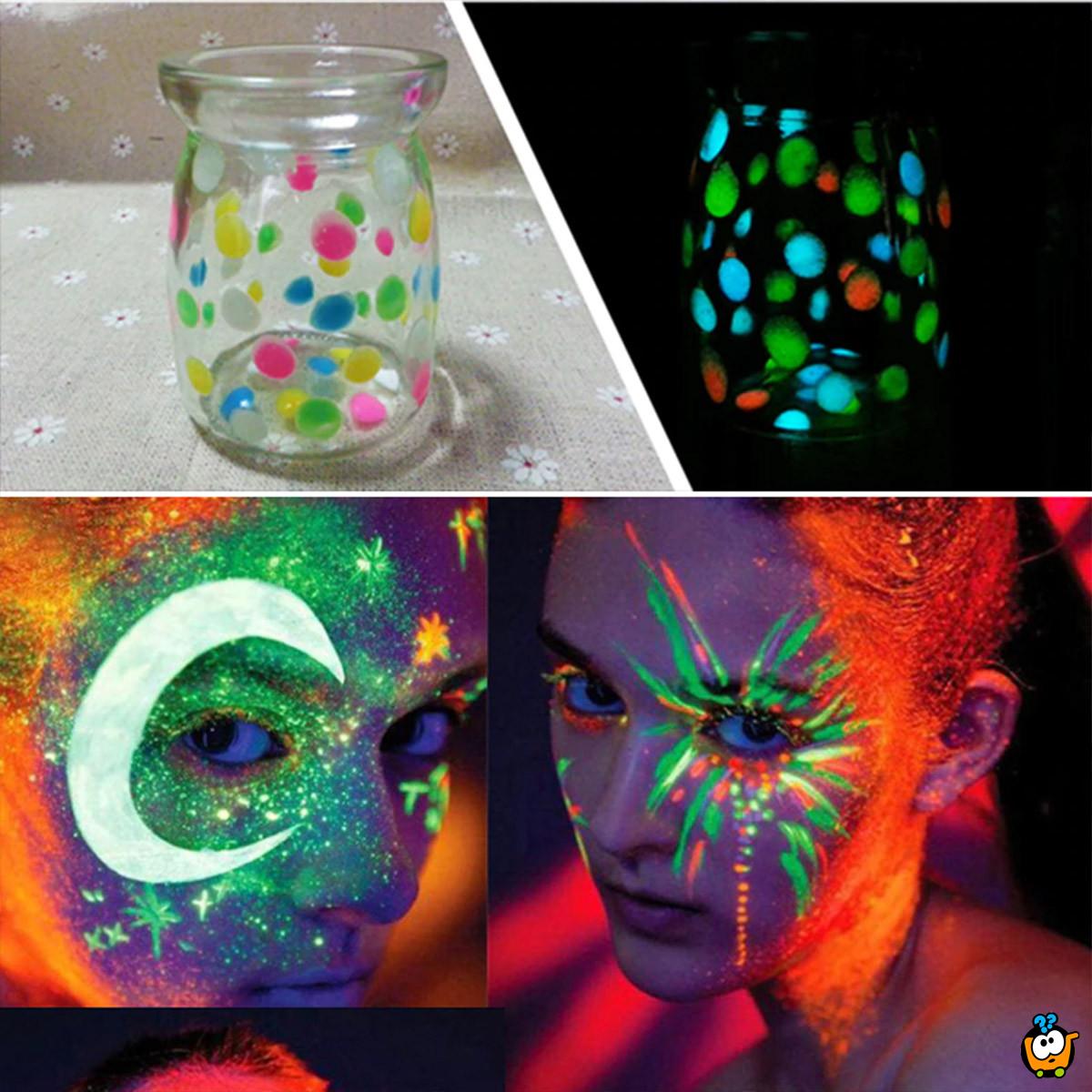 Luminous paint - Svetleće neonske boje za oslikavanje lica i tela