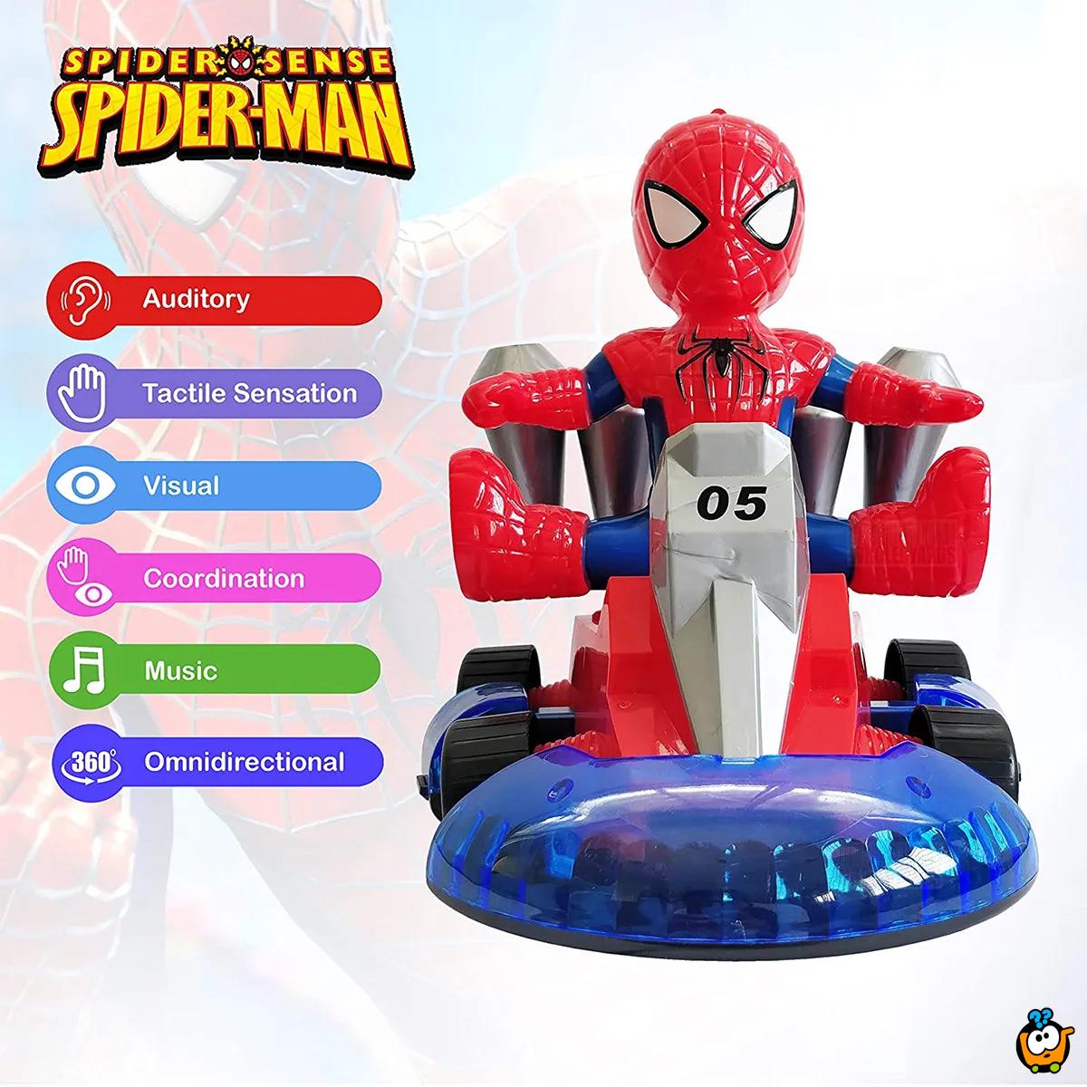 Spiderman- Kart vozilo sa svetlosnim i zvučnim efektima 