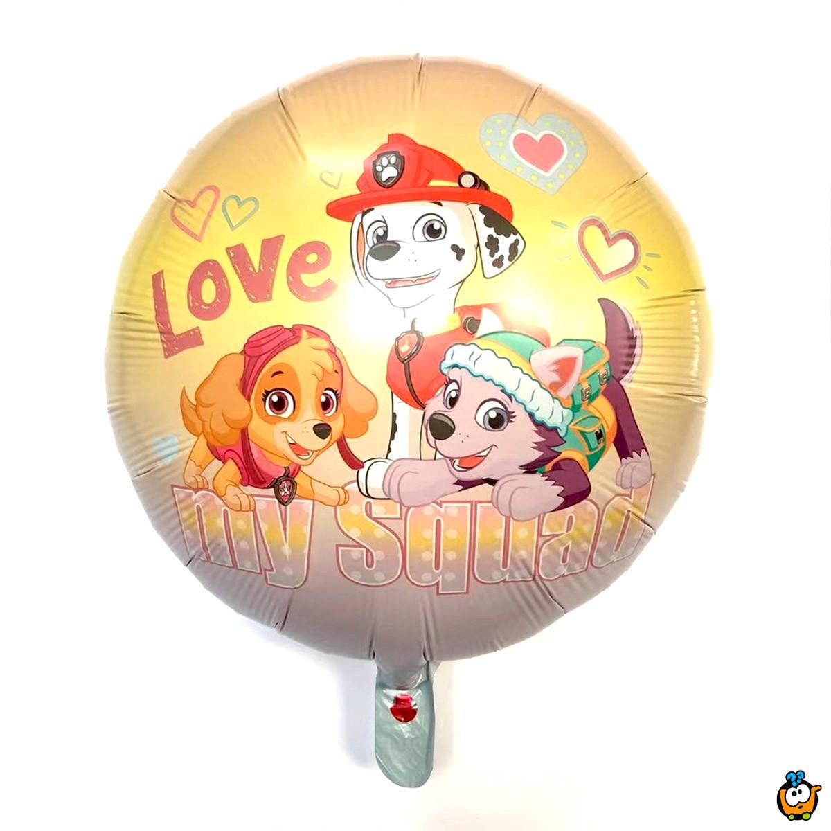 Patrolne Šape balon za dečije rođendane i proslave - My Squad