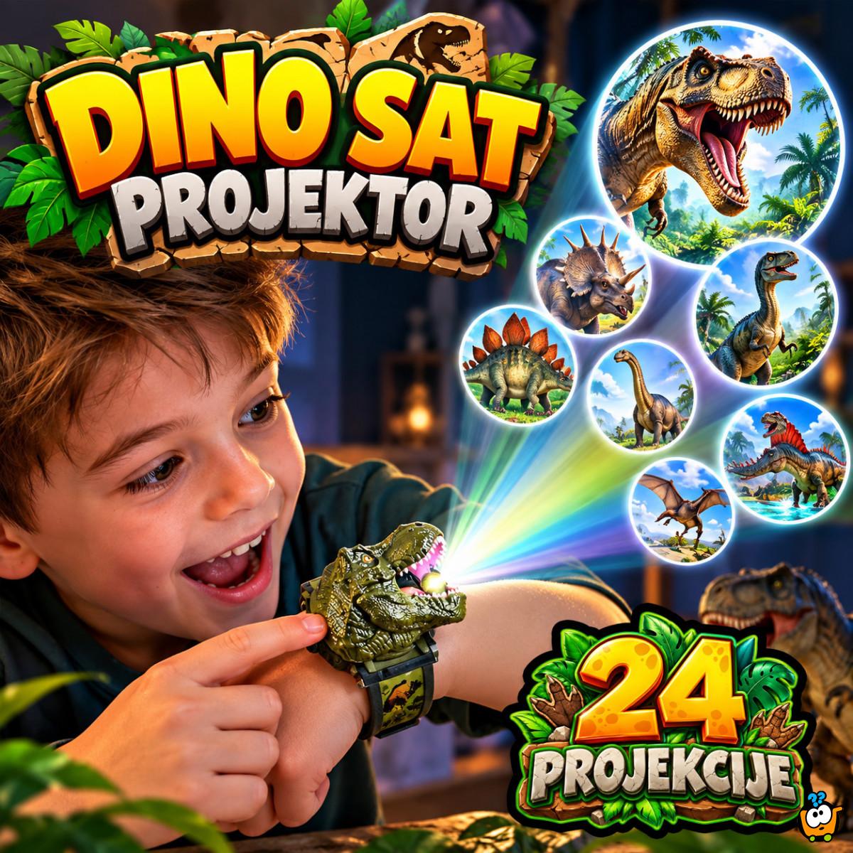 Dino Projektor - Dečiji Digitalni Sat sa 24 Projekcije Dinosaurusa