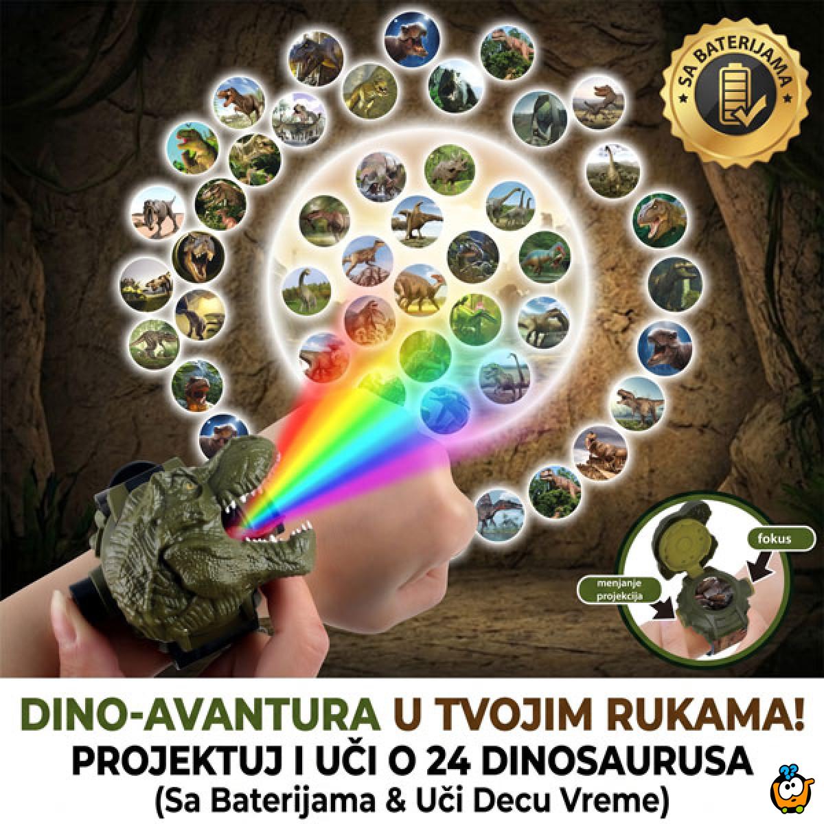 Dino Projektor - Dečiji Digitalni Sat sa 24 Projekcije Dinosaurusa