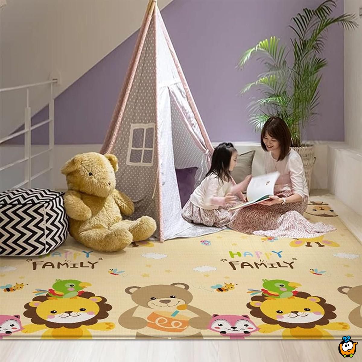 Animal family play mat - Mekana podna prostirka za igru 180x150cm