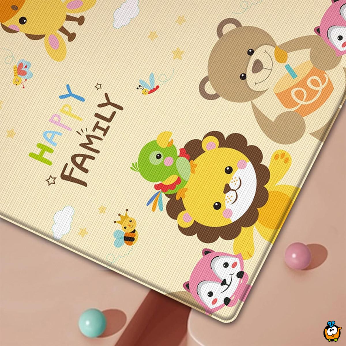 Animal family play mat - Mekana podna prostirka za igru 180x150cm
