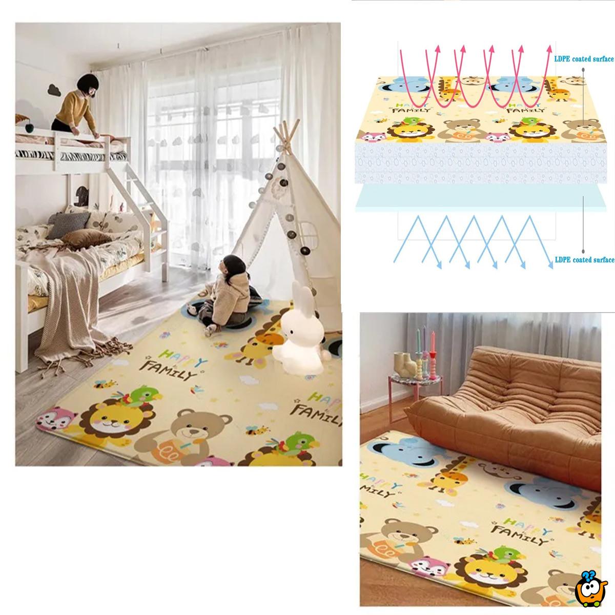Animal family play mat - Mekana podna prostirka za igru 180x150cm