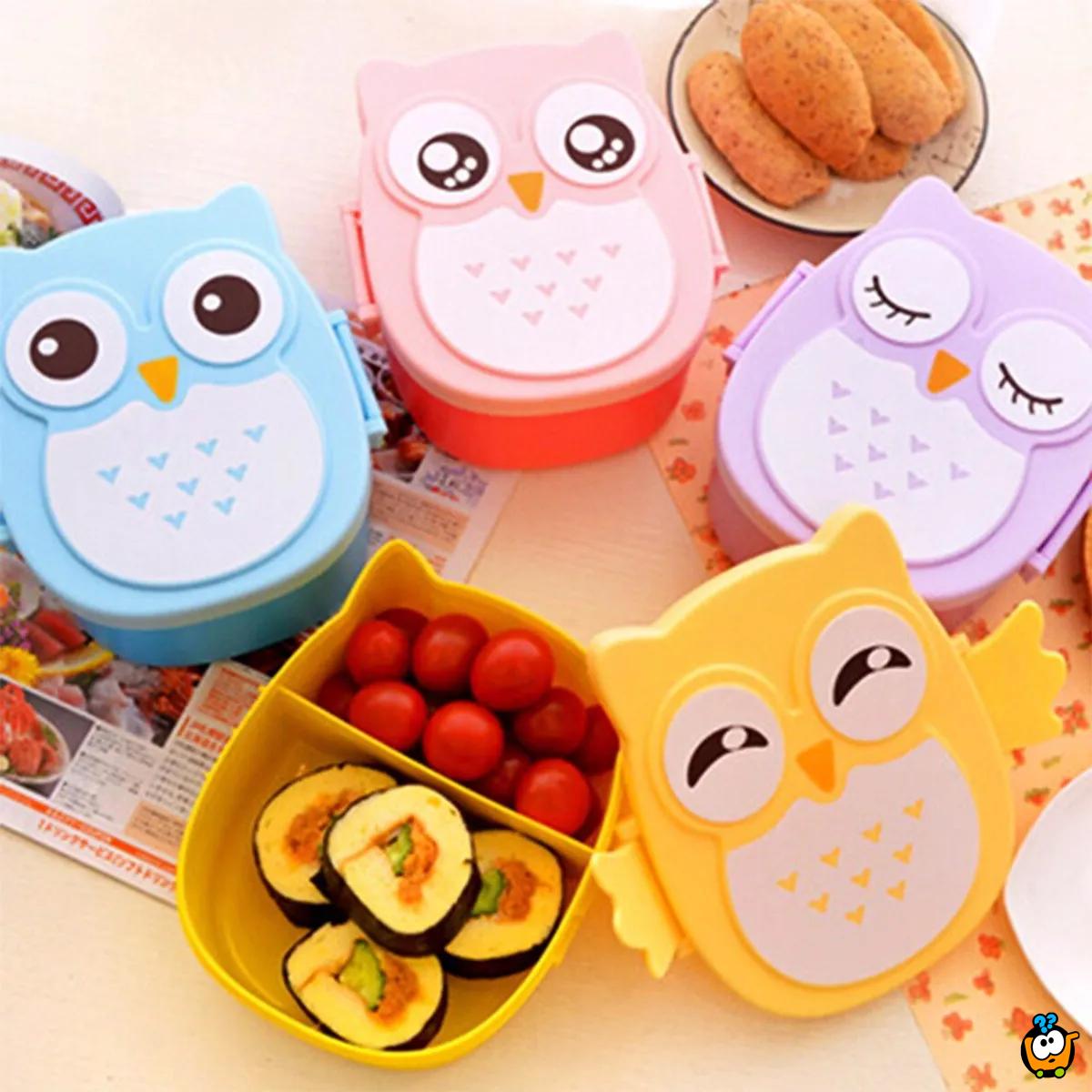 Owl Lunch Box - kutija za hranu u obliku sove za decu