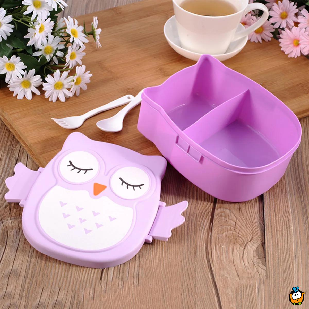 Owl Lunch Box - kutija za hranu u obliku sove za decu