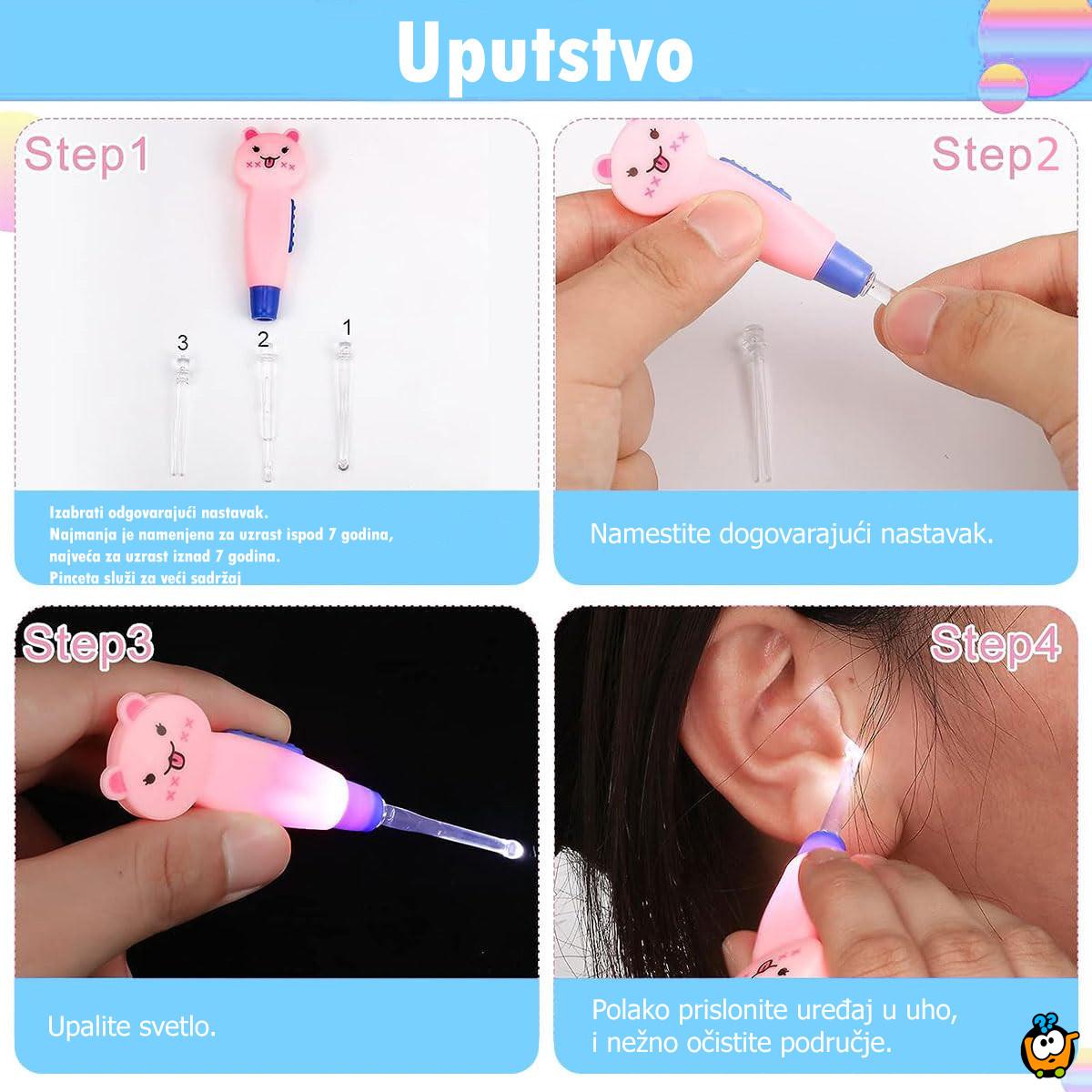LED Ear-Cleaner – Svetleći čistač ušiju za decu