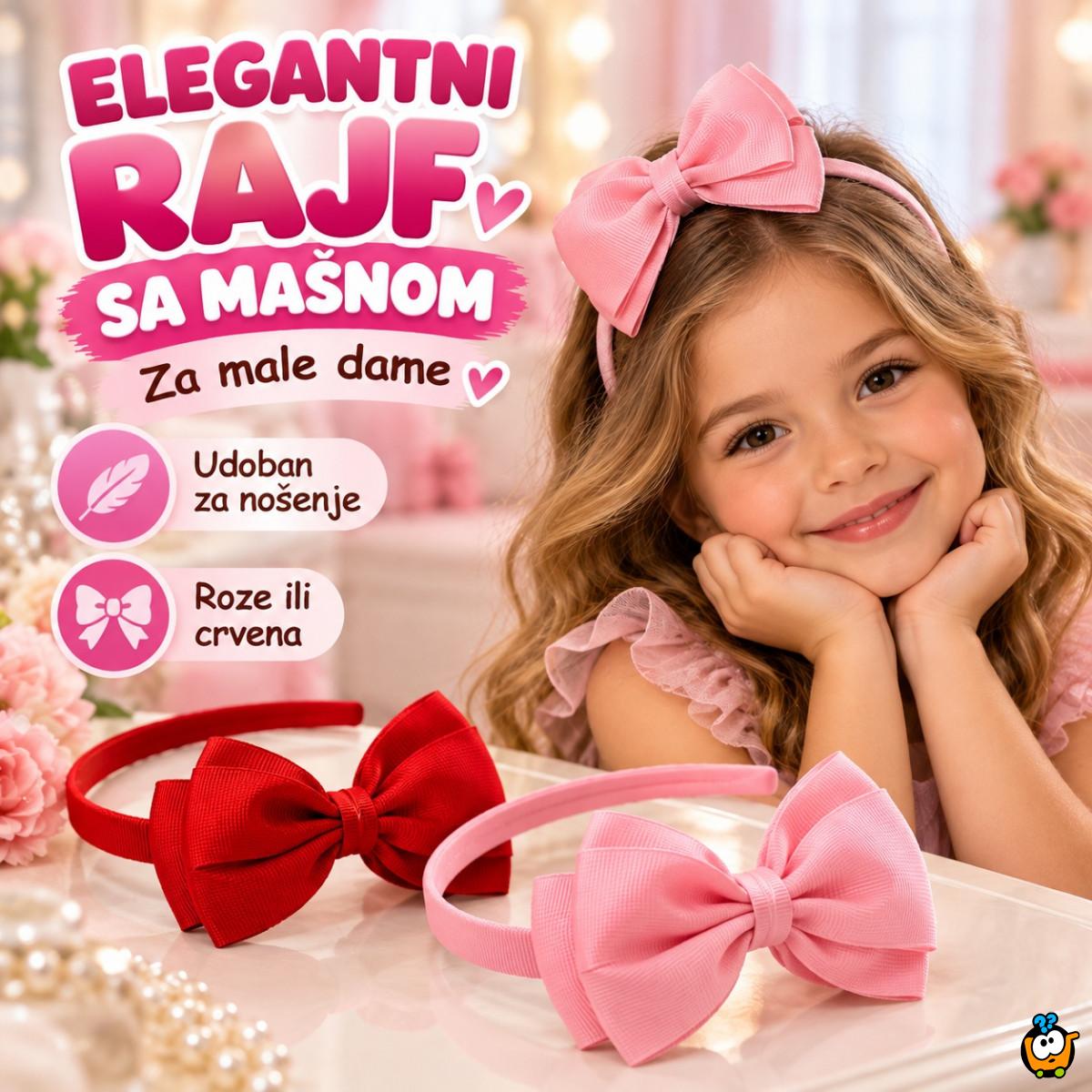 Elegantni rajf sa mašnom za devojčice