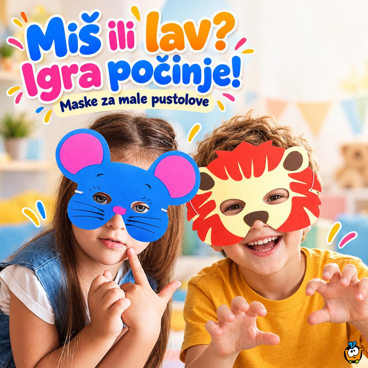 Animal maska za mališane - preruši se u omiljenu životinju