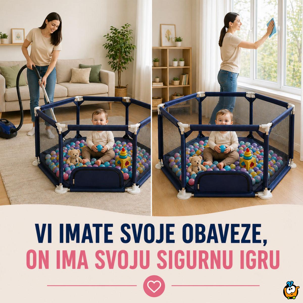 Sigurna dečija ogradica za igru – prostor za bezbrižnu igru - Baby Playpen