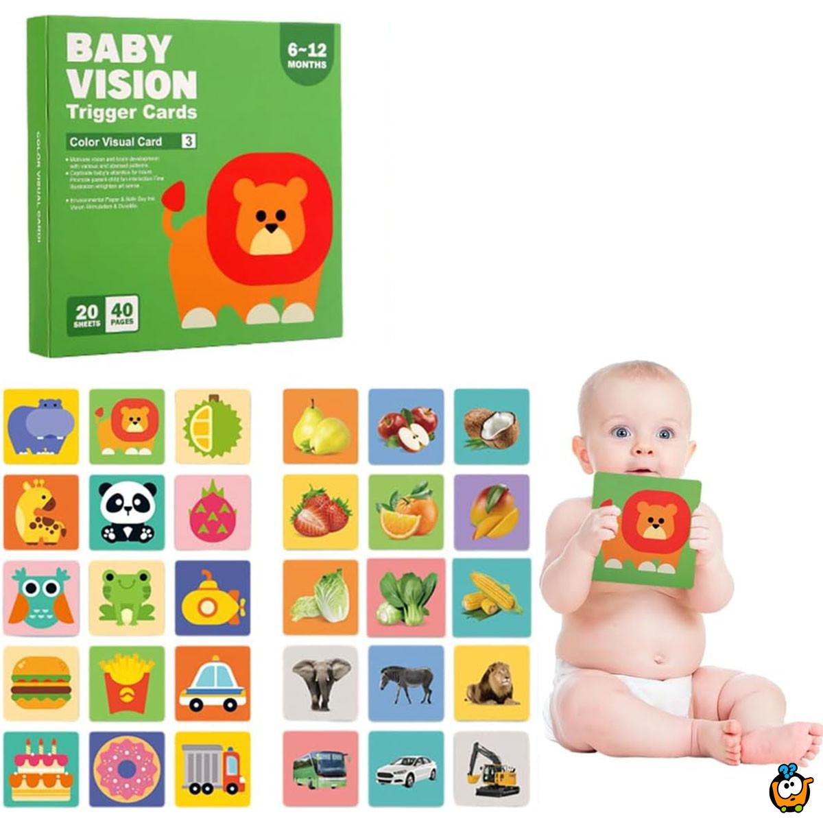 Baby Vision level 3- Edukativne kartice za bebe (6 -12 meseci)