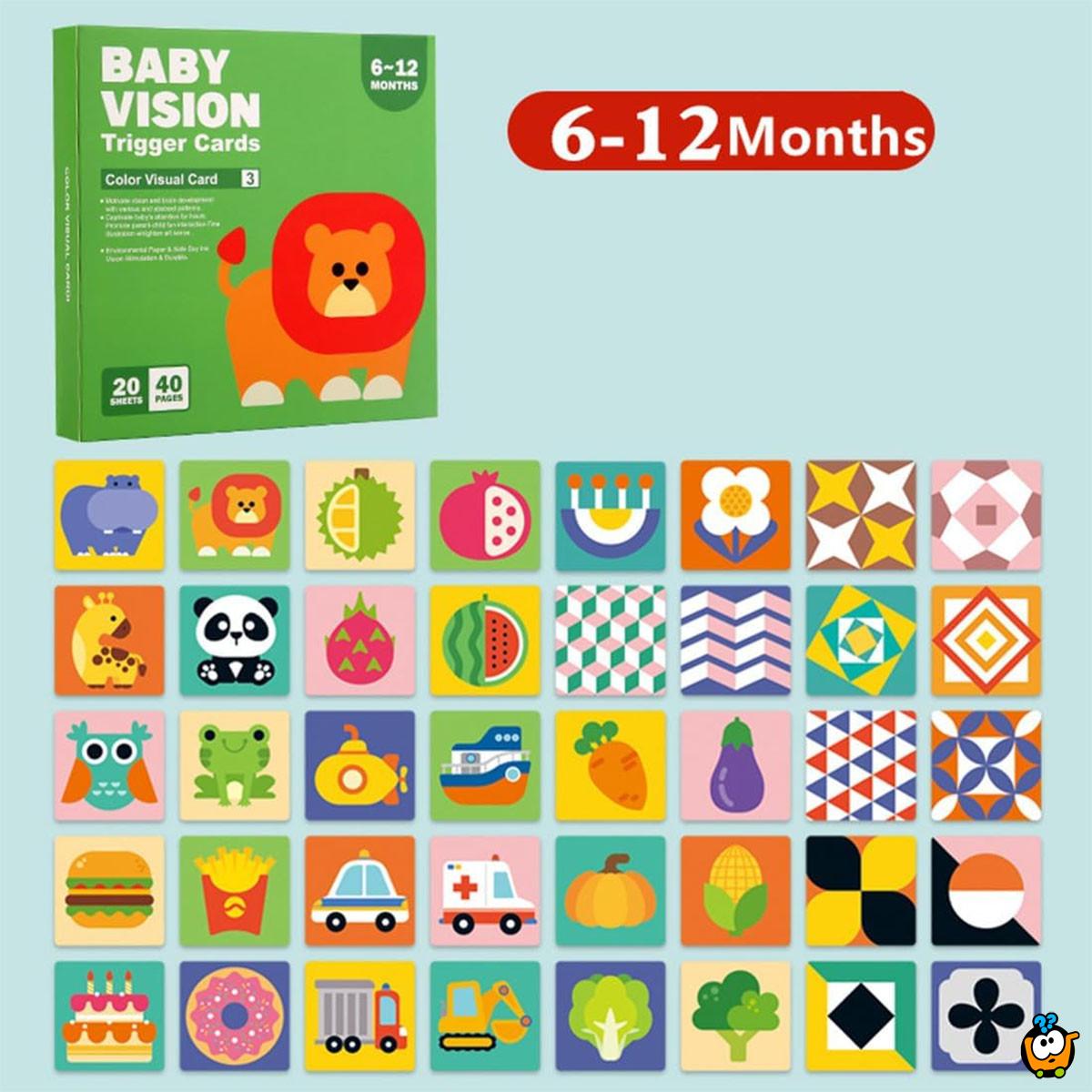 Baby Vision level 3- Edukativne kartice za bebe (6 -12 meseci)