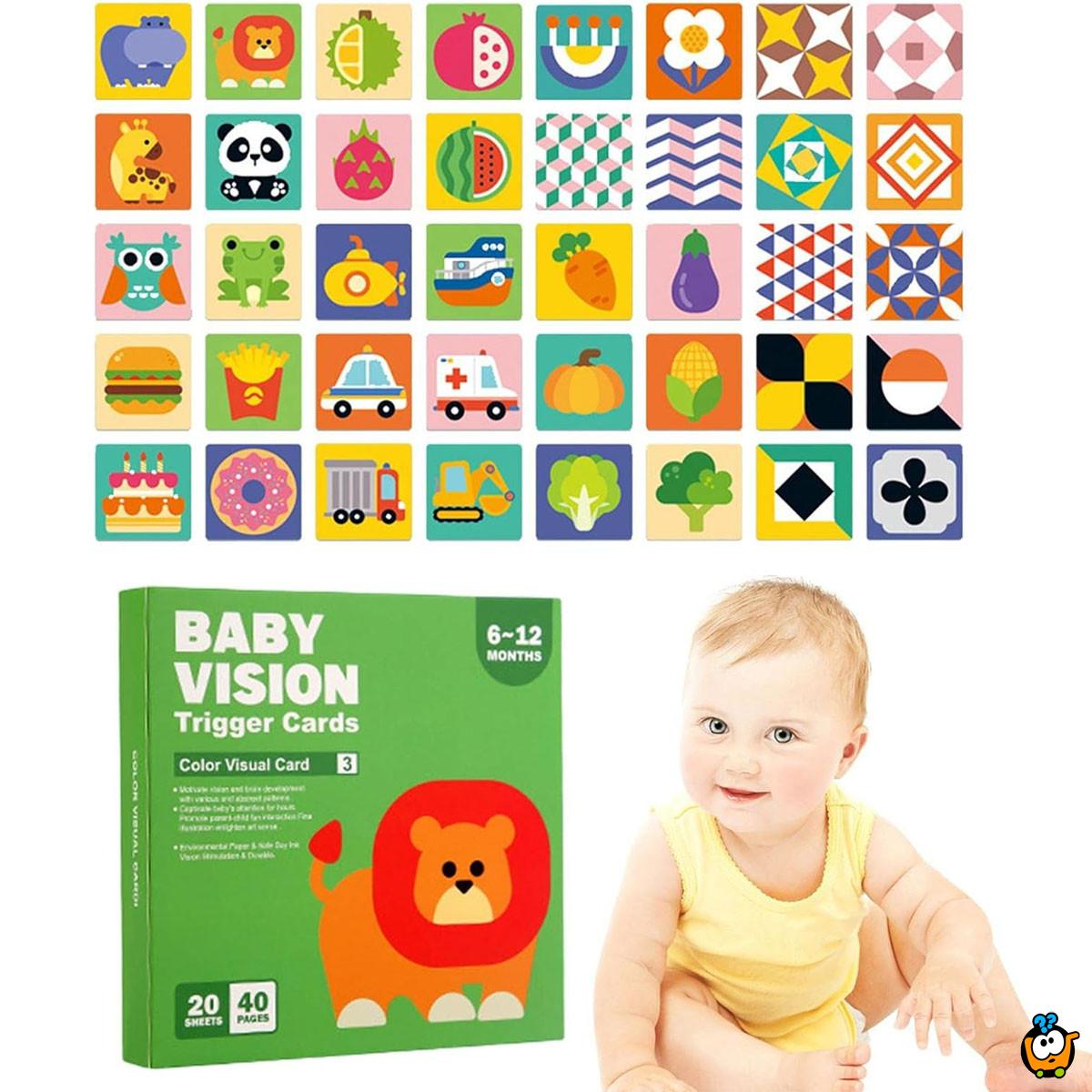 Baby Vision level 3- Edukativne kartice za bebe (6 -12 meseci)