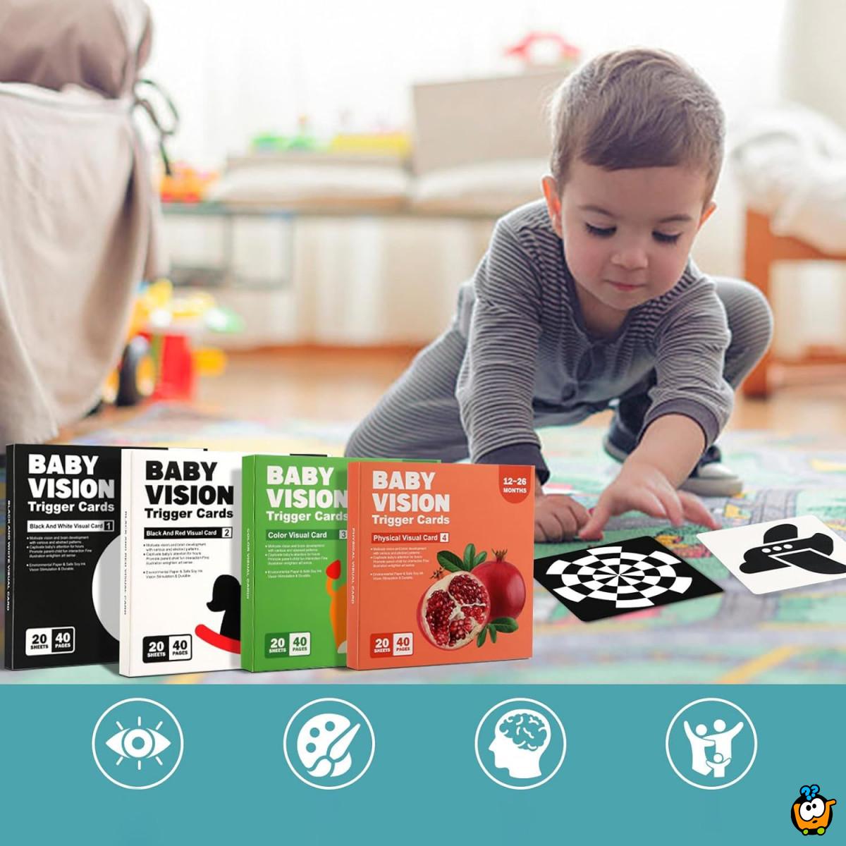 Baby Vision level 4 - edukativne kartice za bebe jarkih boja (12-36 meseci)