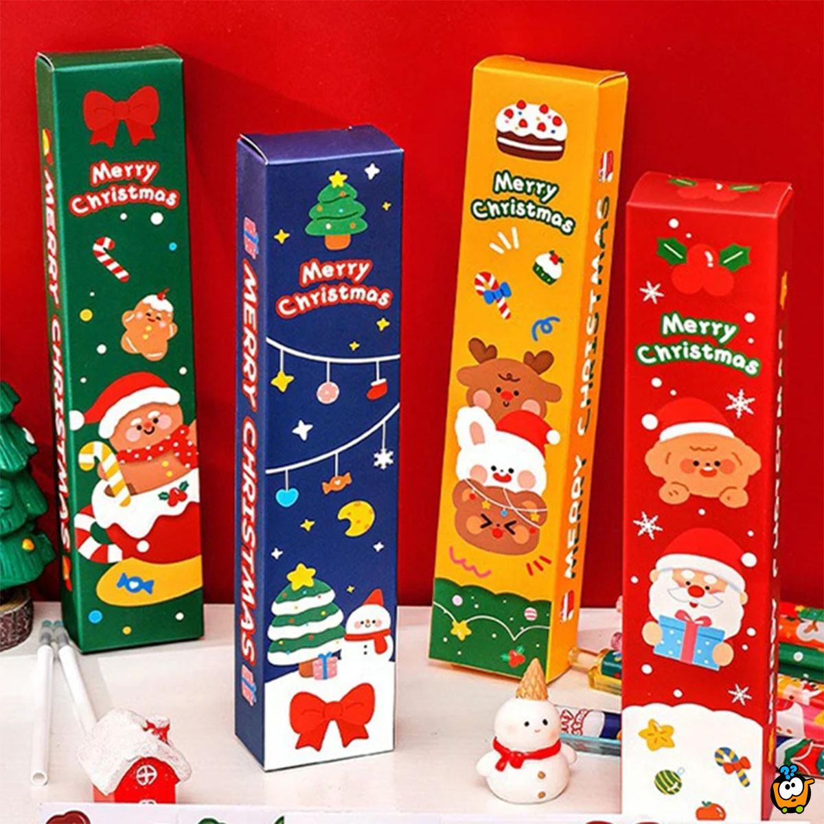 Christmas Pen - praznično pakovanje od pet gel hemijskih olovaka
