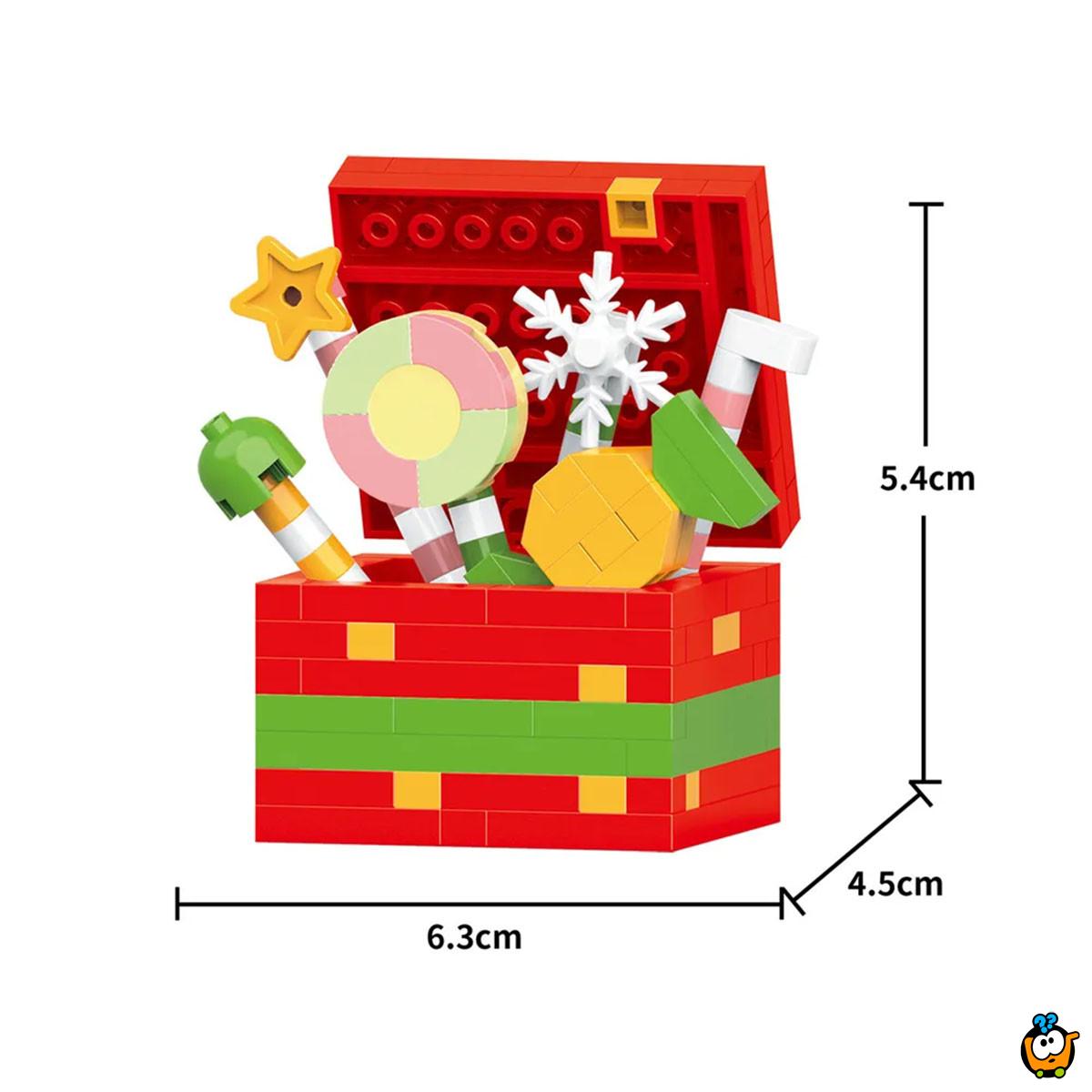 Praznični kovčeg sa blagom od kockica -184 delova radosti