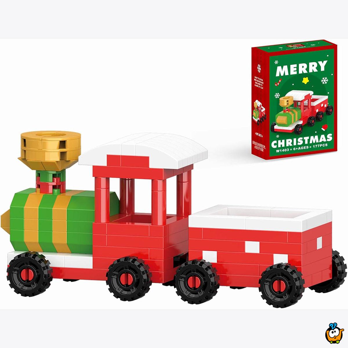 Praznični vozić od kockica - 177 delova radosti