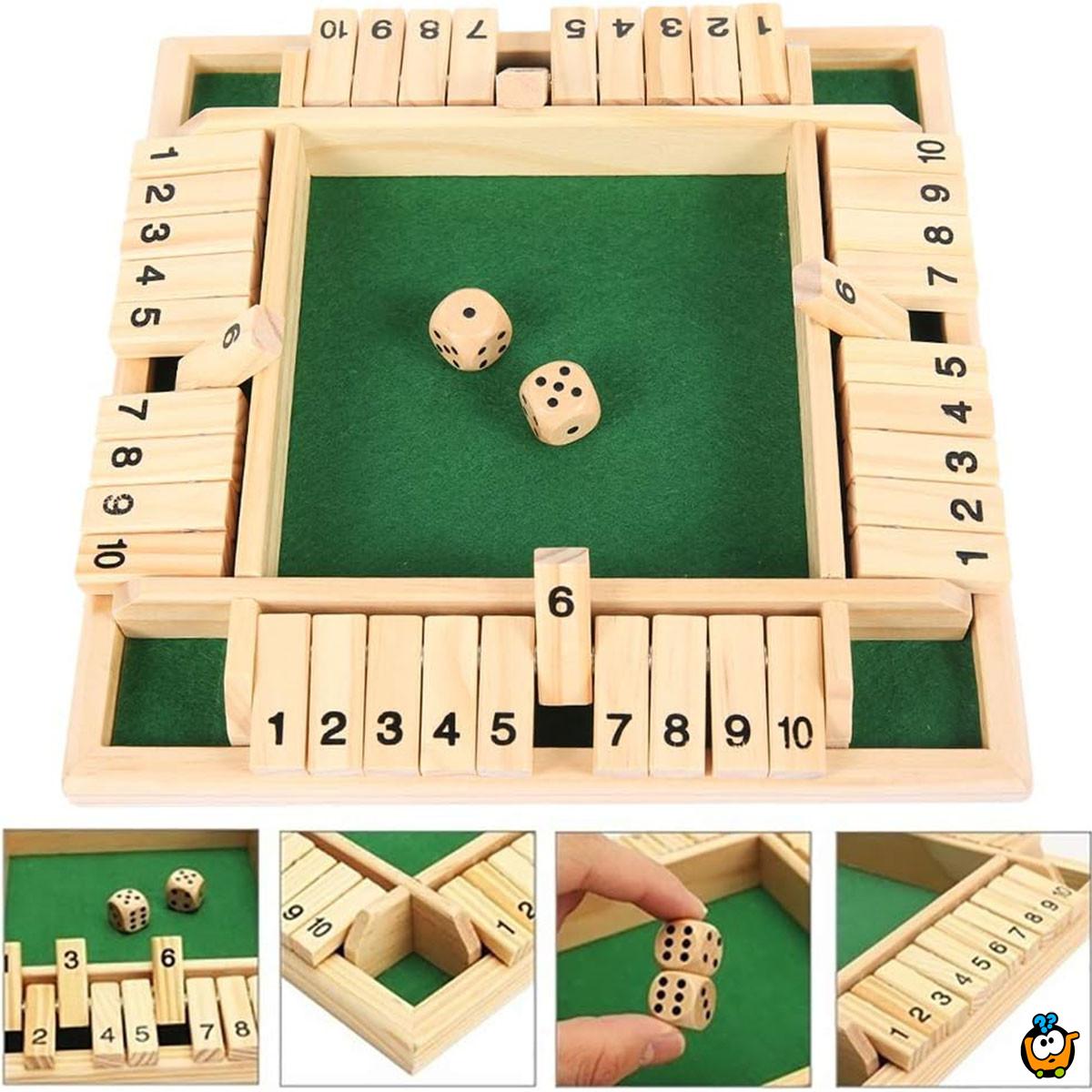 Shut the Box - Drvena društvena igra